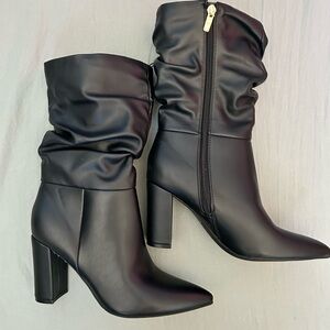 Marc Fisher Black Heeled Boots